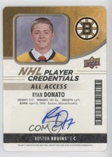 2018 MVP NHL Player Credentials Access Entry Level Ryan Donato #NHL-RD Auto y1r