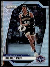 2024 Panini Prizm WNBA #80 Brittney Sykes Silver Prizms Washington Mystics