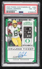 2020 Panini Contenders Draft Picks College Ticket Juwan Johnson PSA 8 Auto 1b8c