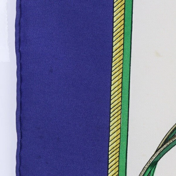 HERMÈS B Hermes Sciarpa Carrozza 90 Les Voitures A Trasformazione Cappuccio Pieghevole Carrozza Bl