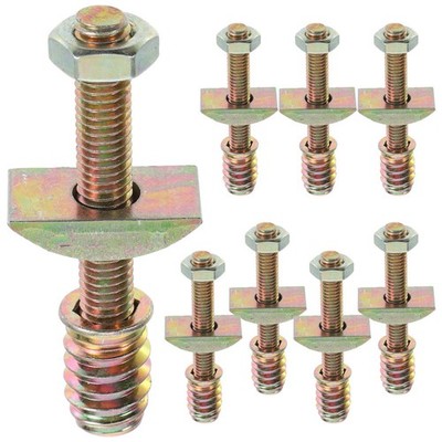  16 Sets Möbelgewindeschrauben Set Universal Headboardteile für Betten