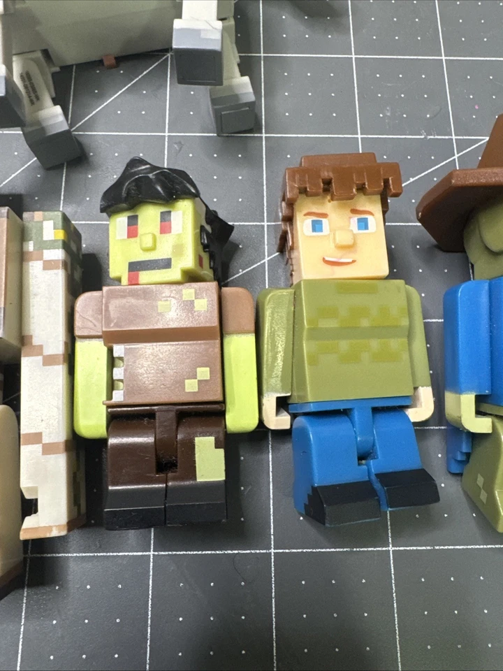 2015 Minecraft Tube Heroes Action Figures Lot Of 6 ! Jazwares - Image 3 of 4