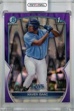 2023 Topps Bowman Xavier Isaac Chrome Prospects Purple Raywave /250
