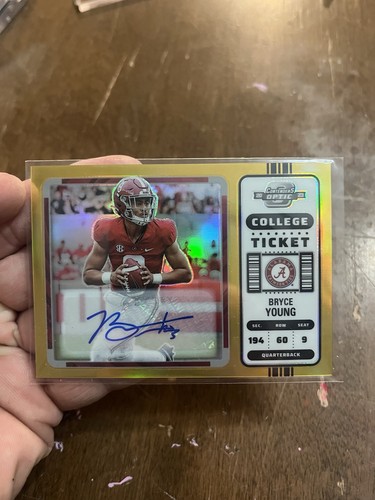 Bryce Young [Gold] #1 2023 Panini Chronicles Draft Picks card