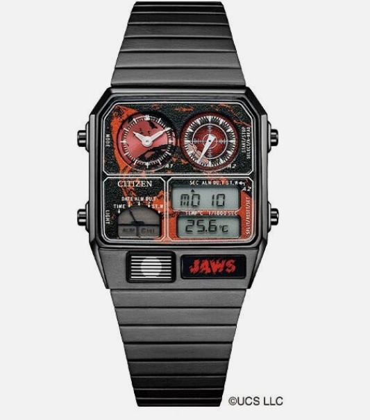 ディスティネーション CITIZEN RECORD LABEL JG2138-60Z Black JAWS Men's Watch New in Box