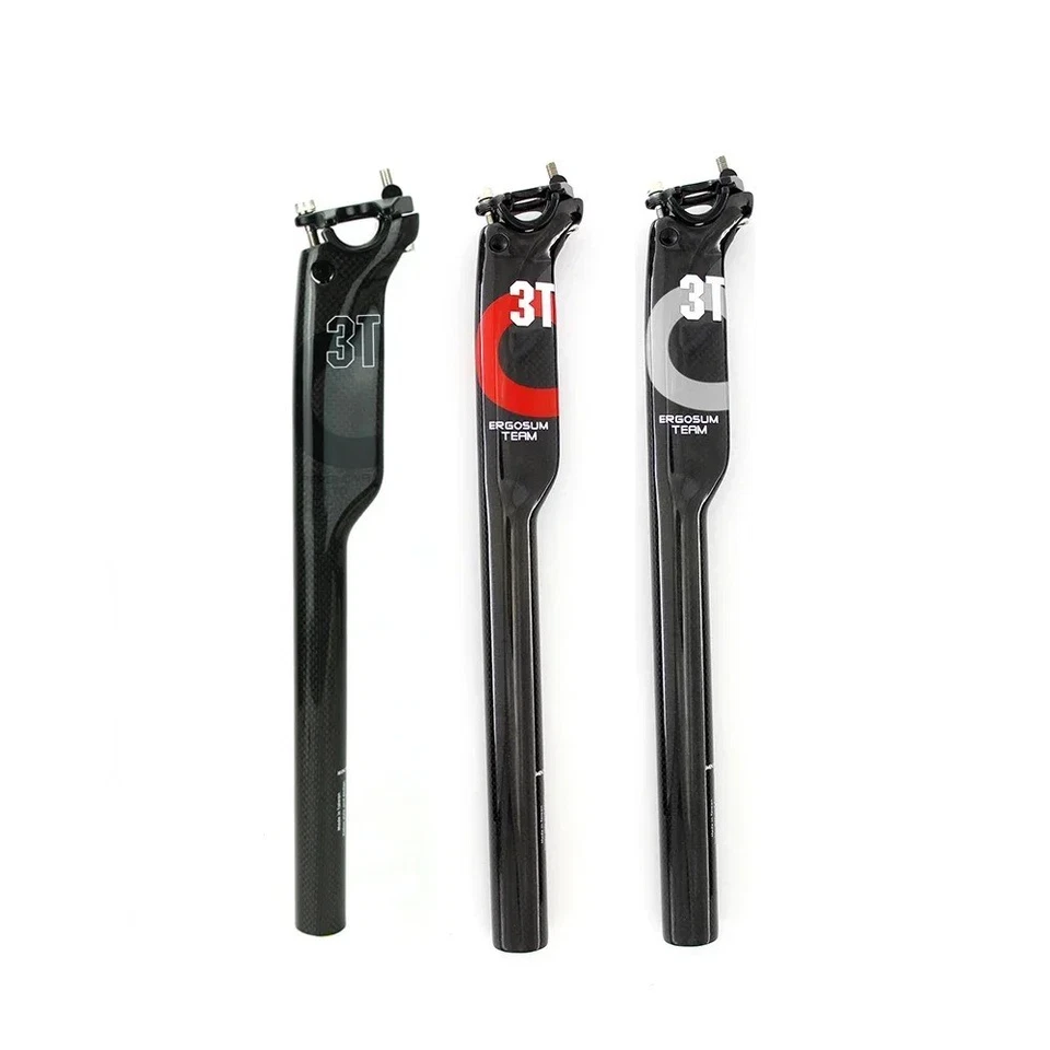  Tija de sillín de bicicleta de carretera/MTB 27,2/30,8/31,6 mm completo de carbono desplazado 20 mm  Foto 2 de 4