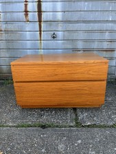 Beaver & Tapley Teak TV Cabinet Chest of 2 Drawers Vintage MCM Mid Century Retro