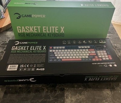 GAMEPOWER Gasket Elite X   Wireless Mechanical Gaming Keyboard   NEW