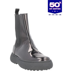 PVP €670 TOD'S Botas Chelsea de Cuero US7.5 UK4.5 EU37.5 Negras Hechas en Italia