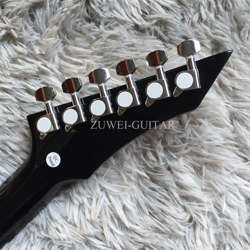 Custom Shop Custom Finish Unbranded Electric Guitar Gloss Black Body Fast Ship - Picture 9 of 10