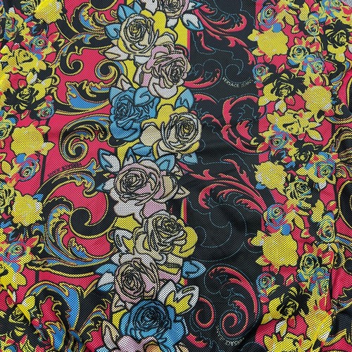 Versace Jeans Bomber Jacket Size Small Floral Zip Up Roses - Picture 10 of 17