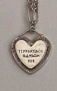 Tiffany & Co. 925 Sterling Silver Pendant and Chain