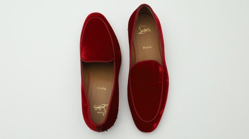 Christian Louboutin 'Marquees' Mens Spike Loafers Size 42/ US 9 in Red - Picture 11 of 23