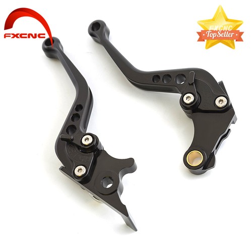 FXCNC Short Brake Clutch Levers Für Motorrad – Passend Für NC750, Fury, Shadow, Rebel U.a. (schwarz)