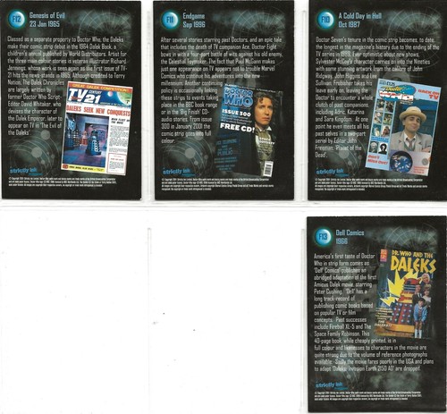 DOCTOR WHO DEFINITIVE SERIES 2 TV COMIC CARDS FOIL STAMPED F1 TO F13 ..CHOOSE - Picture 4 of 22