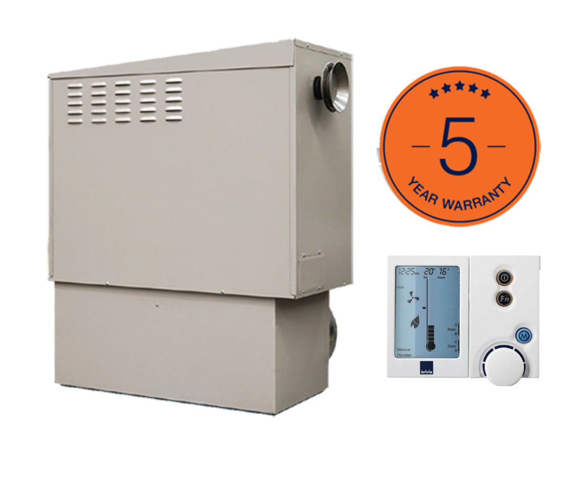 BRIVIS BUFFALO 5 STAR BX526 Ducted Gas Heater 30kW + FREE NC6 Network  Controller | eBay