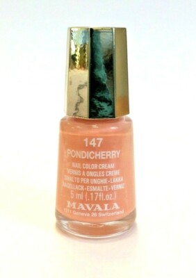 MAVALA 5ml Mini Nagellack Cream Pondicherry helles Apricot Melone 147 Nail Color