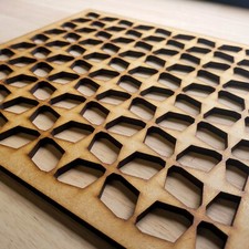 Retro Grille Decorative Screen Radiator Cabinet square MDF Panel 2ft x 2ft 021