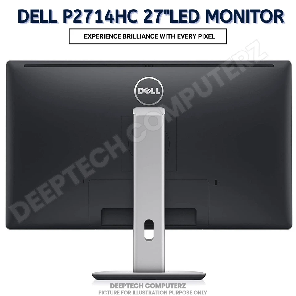 Dell P2714HC 27" Inch IPS LED FHD Monitor RES 1920x1080 Tiltable Wide Screen - Image 4 of 4