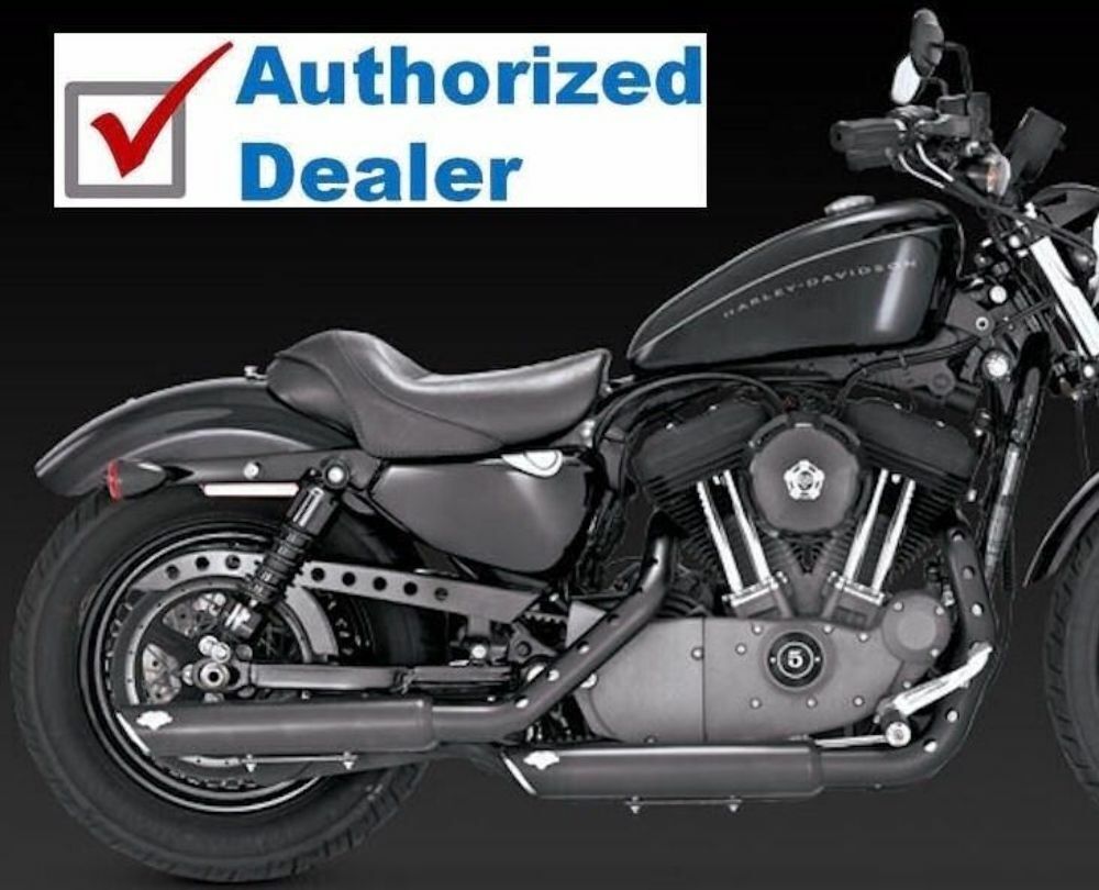 Vance & Hines Black Twin Slash Slip-On Mufflers Exhaust Vance & Hines Black Twin Slash Slip-On Mufflers Exhaust