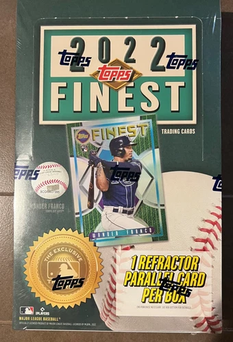 2022 Topps Finest Flashback MLB Baseball Hobby Box Factory Sealed