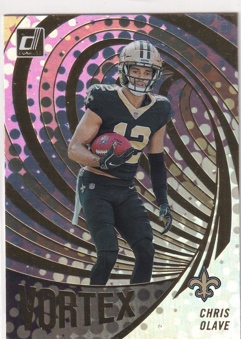 2022 DONRUSS VORTEX RC CHRIS OLAVE ROOKIE NEW ORLEANS SAINTS GE-1696