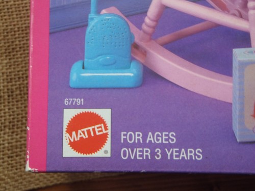 1998 Barbie Baby Home Nursery Bedroom Crib Playset Baby Krissy Mattel 67791 - Picture 7 of 11