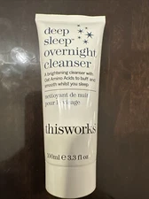 Thisworks Deep Sleep Overnight Cleanser Oat Amino Acids 3.3 Fl Oz /100ml New