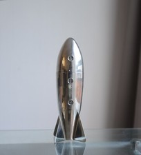Rare Mid 20th Century English Silver Plated 'ROCKET' Cocktail Shaker - Novelty