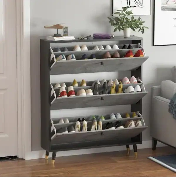 Shoe Storage Wooden 3-Drewers— FUFUGAGA