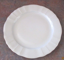 Limoges Versailles Pattern Porcelain Handled Cake Plate with Floral Garland