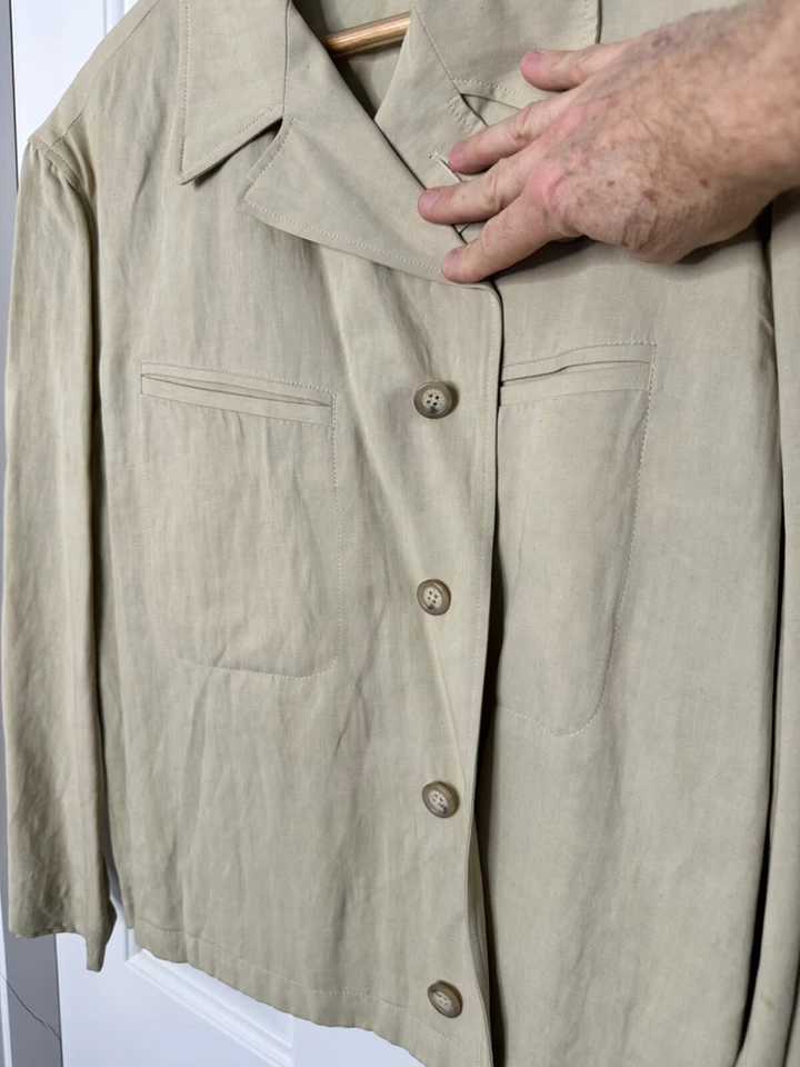 Cerruti Brothers Designer Jacket. Size IT50 US 40. Sand Color. - Image 3 of 4