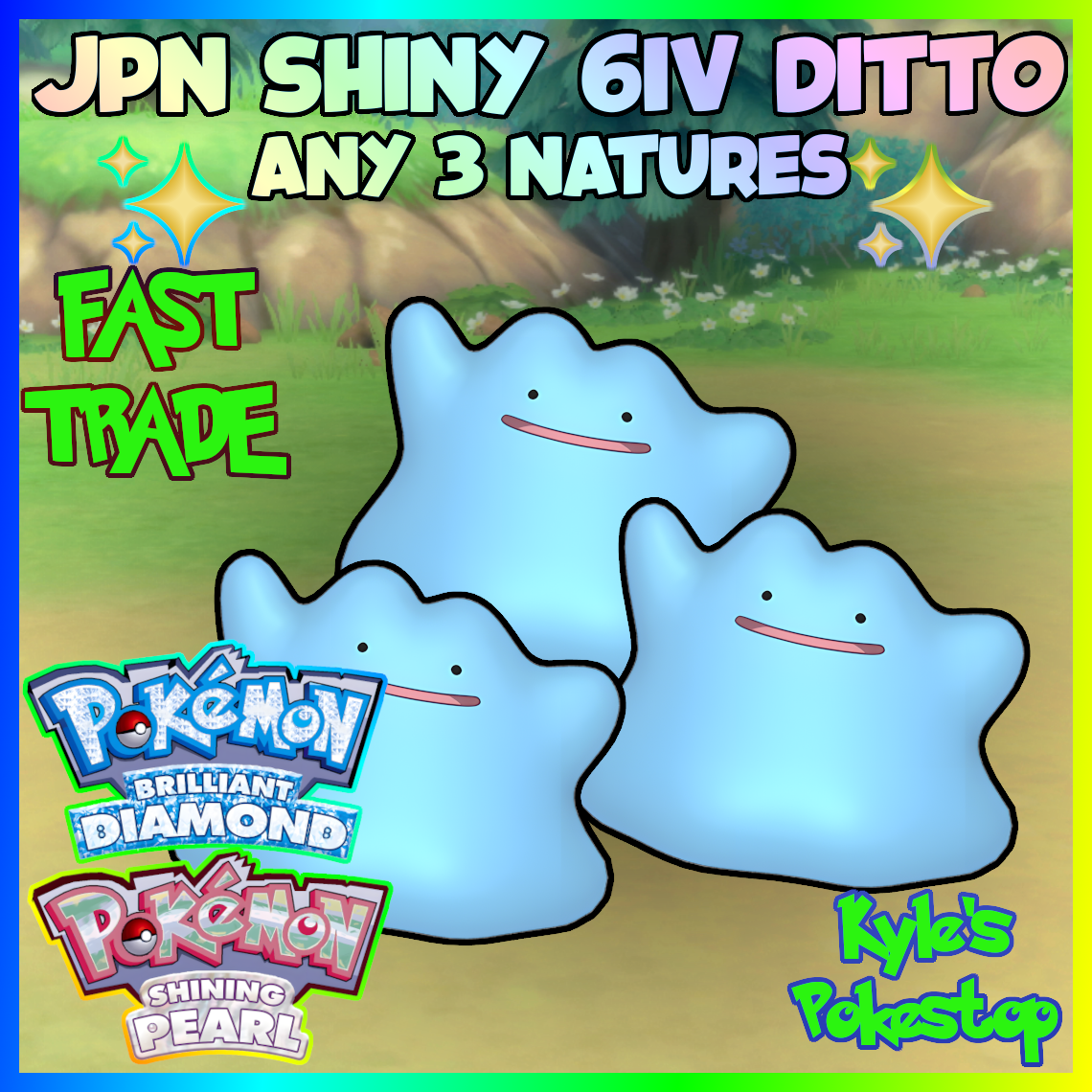 SHINY DITTO 6IV JAPANESE MASUDA ALL 31 ✨ Pokemon Brilliant DIAMOND Shining  PEARL