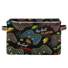 1pcs Storage Basket Gamepad Large Foldable Storage Bin Cube Collapsible Organize