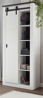 Schuhschrank Flur Schrank Weiß Pinie SchiebetüR 10 FäCher Mehrzweck 90X200 Stove