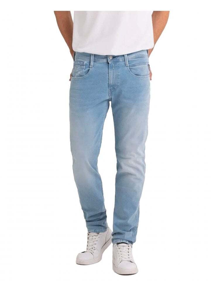 Джинсы Replay Джинсы Replay Hyperflex повторно использованные джинсы Anbass Slim выстиранные Blau 59090₽