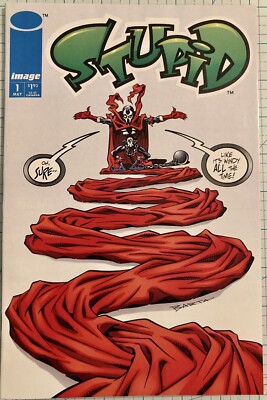 Stupid #1 High Grade NM Spawn Parody Hilary Barta Cover 1993 Image Comics