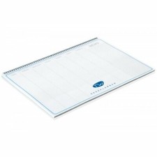 Blocco da tavolo settimanale NON DATATO 50x35 cm domenica intera con spirale