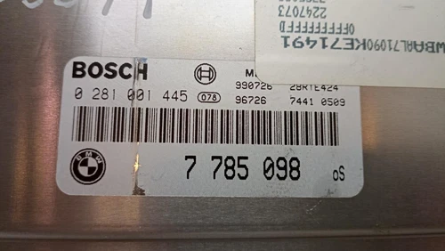 7785098 Centralita Motor Uce para BMW SERIE 3 BERLINA (E46) 320d 1999 206594 - Imagen 2 de 2