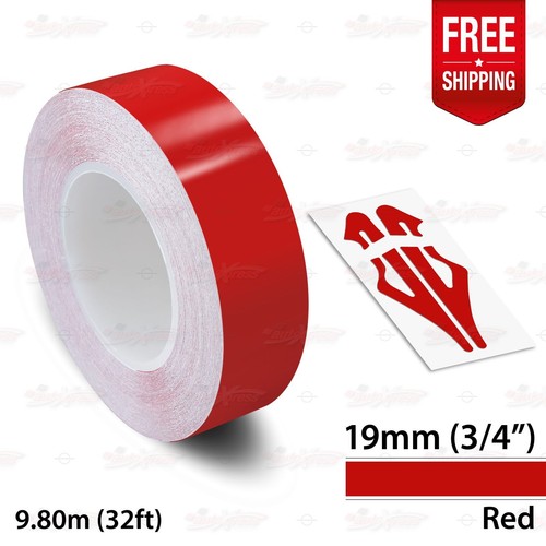 RED Roll PIN STRIPE Car PinStriping Trim Line TAPE Decal Adhesive Vinyl Sticker - Bild 27 von 27