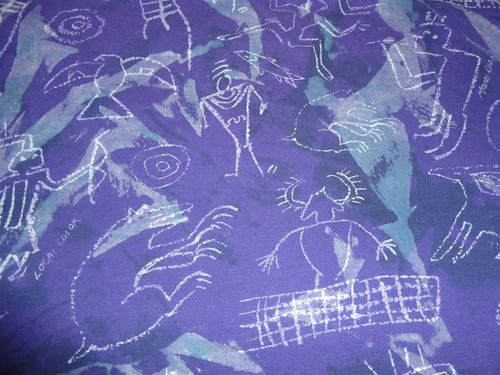 T-shirt vintage anni 90 singolo punto colori locali arte abiti tribali stampa all over AOP L - Foto 3 di 7