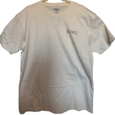 NWT Stance The Crew T Shirt “Greetings From”Mens Size Large - Cream MSRP $29