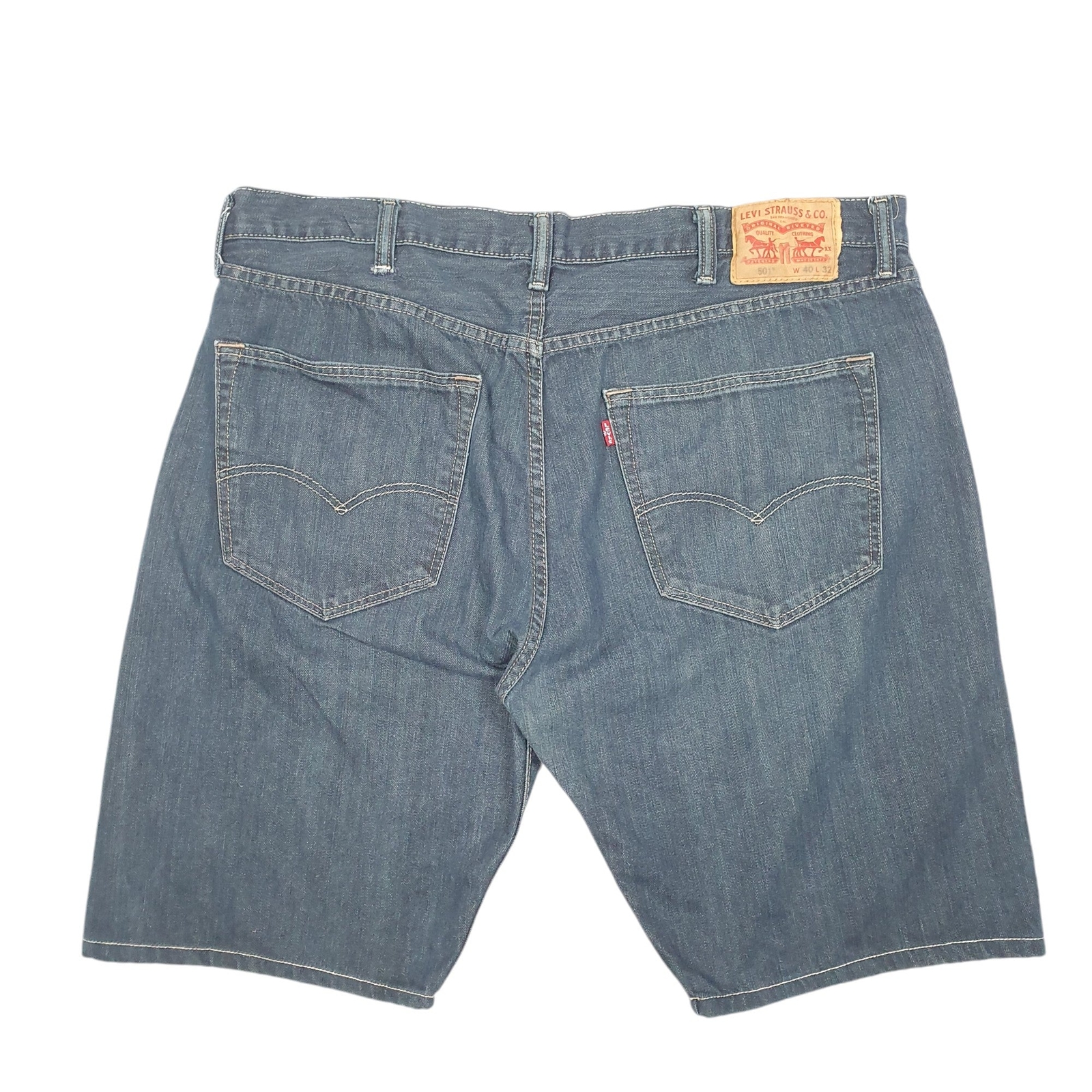 LEVIS 501 Jorts Blue Denim Jeans Cotton Shorts Womens W40 image 3