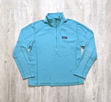 Patagonia Micro D Pullover Women's Size Small 1/4 Zip Fleece Teal Blue Hike Camp