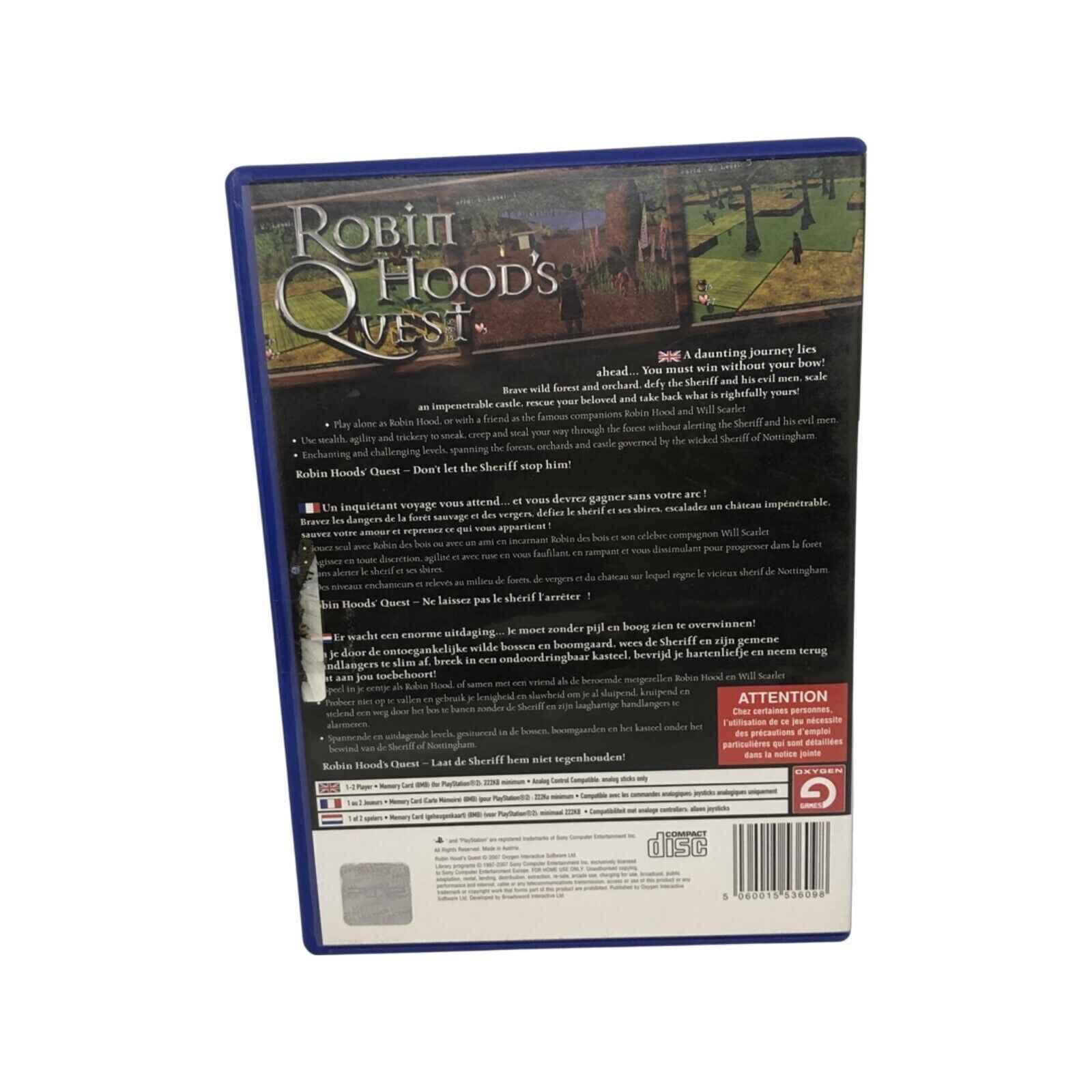 ROBIN HOOD'S QUEST PlayStation 2 PS2 Blue Label RARE Complete PAL Game VGC  5060015536098 | eBay