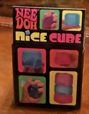 3 Nice Cube Squeeze Toy  Random Colors Pink Purple Blue Stress Relief Fidget Toy