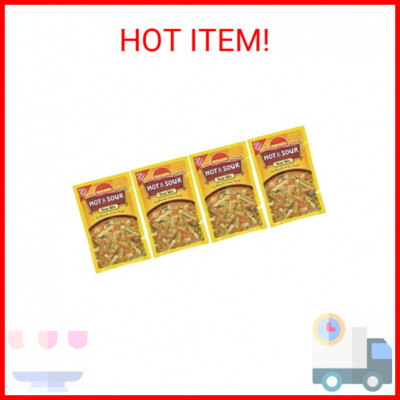 Sunbird Hot & Sour Soup Mix Packets - Asian Soup Recipe - 1.34 Ounce Each Packet