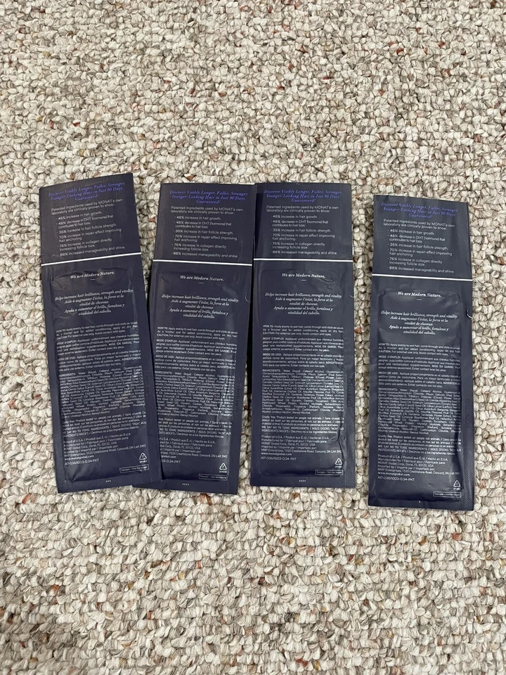 Кондиционер MONAT RECOVERY 0,34 унции 10 мл образцы лот из 4 - Изображение 2 из 4