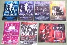 $0 ship! DEEP PURPLE Japan PROMO handbill & flyer x 7 set RICHIE BLACKMORE
