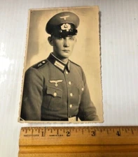 WW2 WWII  German Army Military Third Reich soldier portrait photo postcard
